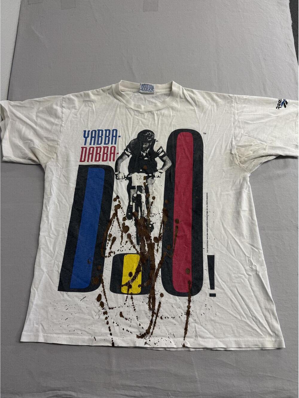 Vintage Reebok Downhill Mountaing Biking T-shirt Yabba -L